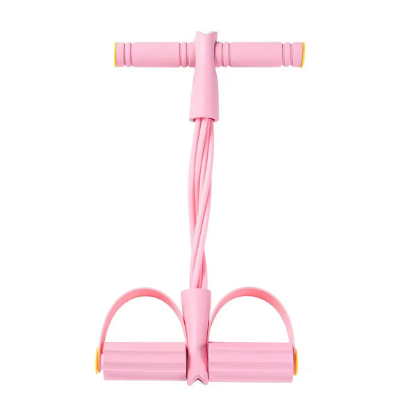 6-tube abdominal trainer with foot pedal for assisted sit-ups - main product photo
