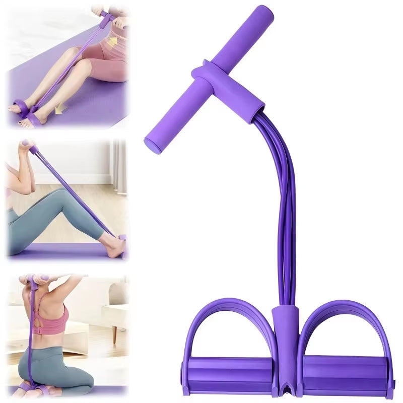 Abdominal toning device with foot pedal anchor - photo 3