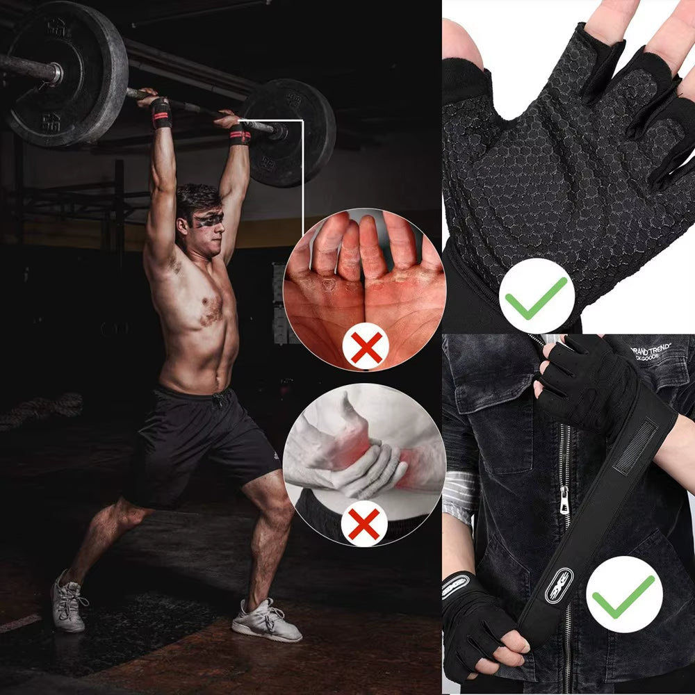 Half finger gloves for cycling and gym training - photo 7