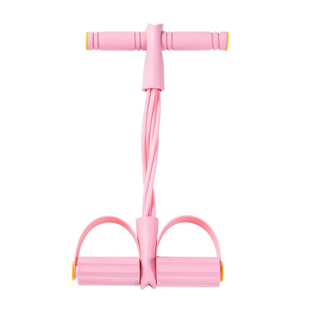 6-tube abdominal trainer with foot pedal for assisted sit-ups - main product photo