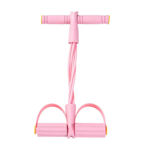6-tube abdominal trainer with foot pedal for assisted sit-ups - main product photo
