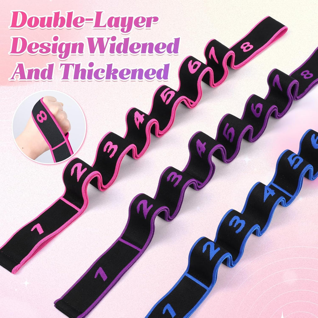 Yoga stretching band with clear loop markings - photo 3