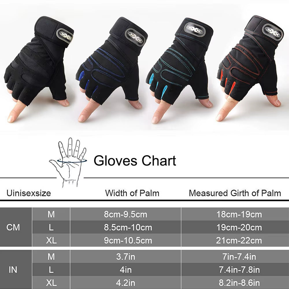 Breathable half finger training gloves for men and women - photo 3