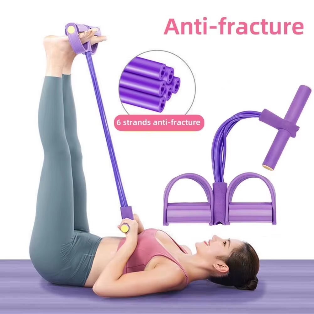 Sit-up assist trainer with resistance tubes - photo 2
