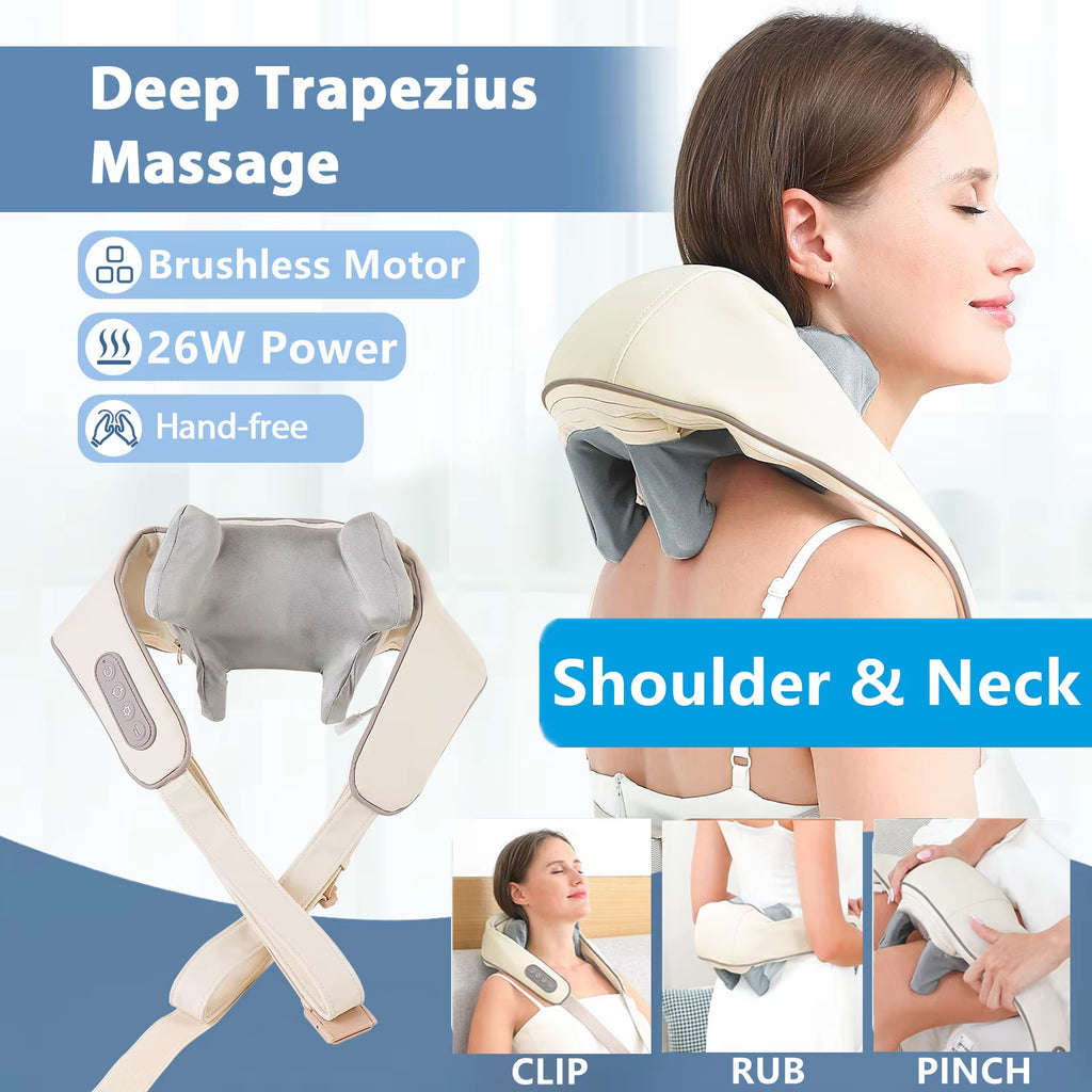 26W brushless motor neck massager with heat - photo 2